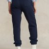 Marineblaue Fleece-Jogginghose für Damen von Ralph Lauren Marineblaue Fleece-Jogginghose für Damen von Ralph Lauren