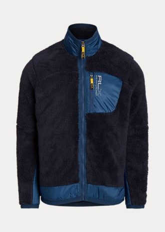 Marineblaue Fleecejacken für Herren von Ralph Lauren