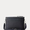 Marineblaue Kuriertaschen aus gewebtem Kalbsleder von Ralph Lauren für Herren Marineblaue Kuriertaschen aus gewebtem Kalbsleder von Ralph Lauren für Herren