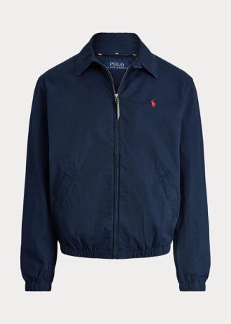 Marineblaue Polo Ralph Lauren Bayport Popeline-Jacken für Herren Marineblaue Polo Ralph Lauren Bayport Popeline-Jacken für Herren