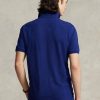 Marineblaue Poloshirts aus Mesh für Herren von Ralph Lauren in Slim Fit Marineblaue Poloshirts aus Mesh für Herren von Ralph Lauren in Slim Fit
