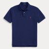 Marineblaue Poloshirts aus Netzstoff von Ralph Lauren für Herren