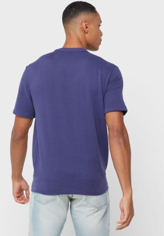 Marineblaue Poloshirts mit Rundhalsausschnitt und Logo für Herren von Ralph Lauren