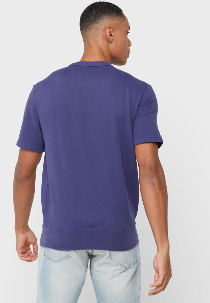 Marineblaue Poloshirts mit Rundhalsausschnitt und Logo für Herren von Ralph Lauren Marineblaue Poloshirts mit Rundhalsausschnitt und Logo für Herren von Ralph Lauren