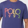 Marineblaue Poloshirts mit Rundhalsausschnitt und Logo für Herren von Ralph Lauren Marineblaue Poloshirts mit Rundhalsausschnitt und Logo für Herren von Ralph Lauren