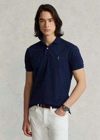 Marineblaue Poloshirts „The Earth“ von Ralph Lauren für Herren