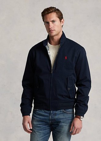 Marineblaue Ralph Lauren Baumwoll-Twill-Jacken für Herren