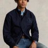 Marineblaue Ralph Lauren Deckjacken mit Grafik für Herren Marineblaue Ralph Lauren Deckjacken mit Grafik für Herren