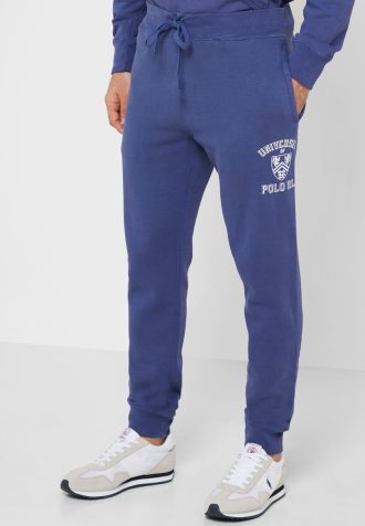 Marineblaue Ralph Lauren Essential Downstring-Jogginghose für Herren