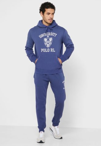 Marineblaue Ralph Lauren Essential Downstring-Jogginghose für Herren