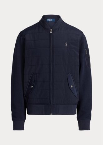 Marineblaue Ralph Lauren Hybrid-Bomberjacken für Herren
