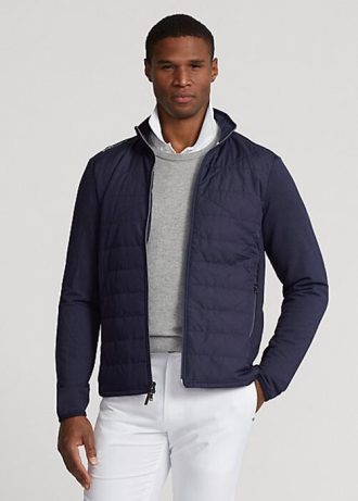 Marineblaue Ralph Lauren Hybrid-Mockneck-Jacken für Herren