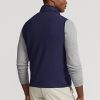Marineblaue Ralph Lauren Hybrid-Weste mit Stehkragen für Herren Marineblaue Ralph Lauren Hybrid-Weste mit Stehkragen für Herren