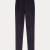 Marineblaue Ralph Lauren Leggings aus Lammfell-Wildleder für Damen Marineblaue Ralph Lauren Leggings aus Lammfell-Wildleder für Damen