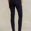 Marineblaue Ralph Lauren Leggings aus Lammfell-Wildleder für Damen Marineblaue Ralph Lauren Leggings aus Lammfell-Wildleder für Damen