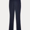 Marineblaue Ralph Lauren Leggings aus Stretch-Wollmischung-Twill für Damen Marineblaue Ralph Lauren Leggings aus Stretch-Wollmischung-Twill für Damen