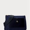 Marineblaue Ralph Lauren Oxford Medium Jamey Umhängetaschen für Damen Marineblaue Ralph Lauren Oxford Medium Jamey Umhängetaschen für Damen
