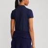 Marineblaue Ralph Lauren Performance-Poloshirts im Tailored Fit für Damen Marineblaue Ralph Lauren Performance-Poloshirts im Tailored Fit für Damen