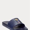 Marineblaue Ralph Lauren Polo Bear Hausschuhe für Herren Marineblaue Ralph Lauren Polo Bear Hausschuhe für Herren