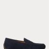Marineblaue Ralph Lauren Reynold Wildleder-Fahrer-Freizeitschuhe für Herren