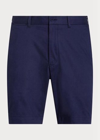 Marineblaue Ralph Lauren Tailored Fit Stretch-Twill-Shorts für Herren Marineblaue Ralph Lauren Tailored Fit Stretch-Twill-Shorts für Herren