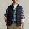 Marineblaue Ralph Lauren The Packable Gilet Weste für Herren