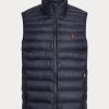 Marineblaue Ralph Lauren The Packable Gilet Weste für Herren
