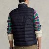 Marineblaue Ralph Lauren The Packable Gilet Weste für Herren