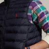 Marineblaue Ralph Lauren The Packable Gilet Weste für Herren