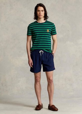 Marineblaue Ralph Lauren Traveller Badeshorts für Herren