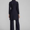 Marineblaue Ralph Lauren Woll-Serge-Jacken für Damen Marineblaue Ralph Lauren Woll-Serge-Jacken für Damen
