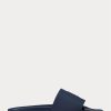 Marineblaue/rote Ralph Lauren Signature Pony-Hausschuhe für Herren Marineblaue/rote Ralph Lauren Signature Pony-Hausschuhe für Herren