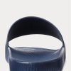 Marineblaue/rote Ralph Lauren Signature Pony-Hausschuhe für Herren Marineblaue/rote Ralph Lauren Signature Pony-Hausschuhe für Herren