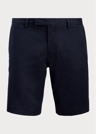 Marineblaue Stretch-Chino-Shorts im Slim Fit von Ralph Lauren für Herren Marineblaue Stretch-Chino-Shorts im Slim Fit von Ralph Lauren für Herren