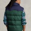 Marineblaue wasserabweisende Daunenweste im Westernstil von Ralph Lauren für Herren Marineblaue wasserabweisende Daunenweste im Westernstil von Ralph Lauren für Herren