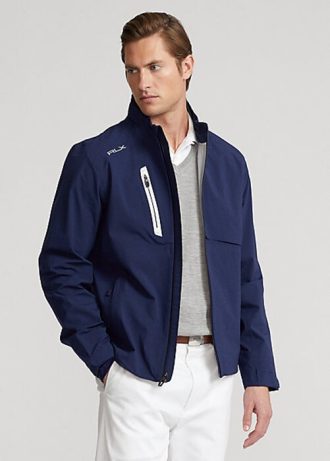 Marineblaue wasserdichte Jacken von Ralph Lauren für Herren