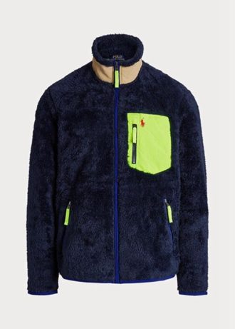 Marineblaue winddichte Hybridjacken von Ralph Lauren für Herren