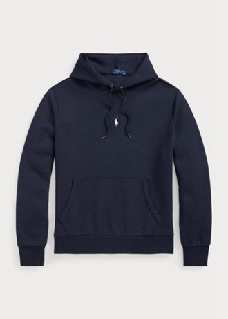 Marineblauer Ralph Lauren Doppelstrick-Hoodie für Herren