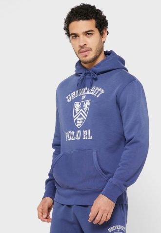 Marineblauer Ralph Lauren Essential Hoodie für Herren
