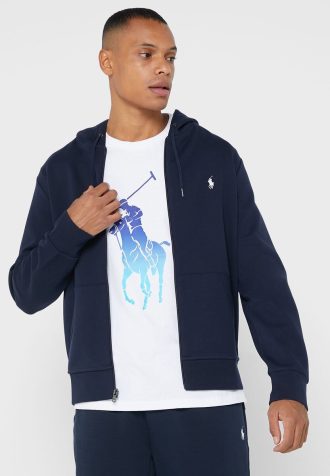 Marineblauer Ralph Lauren Essential Hoodie für Herren