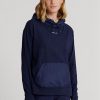 Marineblauer Ralph Lauren GolfLogo Hybrid Jersey Hoodie für Damen Marineblauer Ralph Lauren GolfLogo Hybrid Jersey Hoodie für Damen