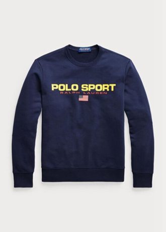 Marineblaues Fleece-Sweatshirt für Herren von Ralph Lauren Polo Sport
