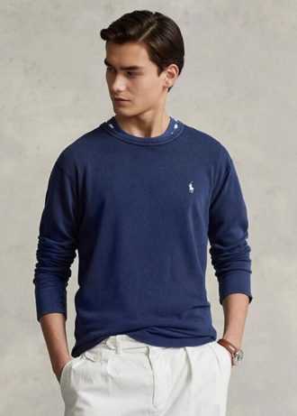 Marineblaues Ralph Lauren Spa Terry-Sweatshirt für Herren