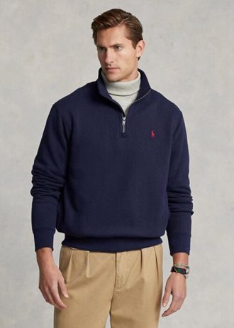Marineblaues Ralph Lauren The Rl Fleece-Sweatshirt für Herren