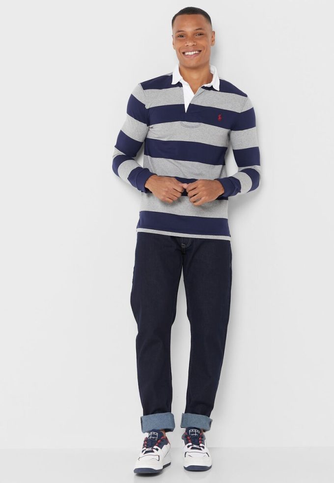 Mehrfarbige gestreifte Poloshirts von Ralph Lauren für Herren
