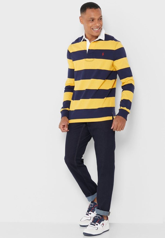 Mehrfarbige gestreifte Poloshirts von Ralph Lauren für Herren