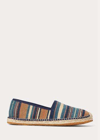 Mehrfarbige handgewebte Jacquard-Espadrilles von Ralph Lauren für Herren