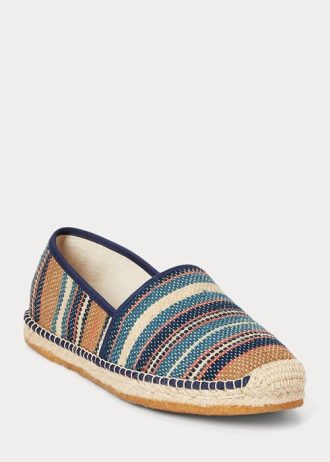 Mehrfarbige handgewebte Jacquard-Espadrilles von Ralph Lauren für Herren
