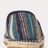 Mehrfarbige handgewebte Jacquard-Espadrilles von Ralph Lauren für Herren