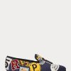 Mehrfarbige Herrenschuhe aus Segeltuch mit Logo-Patch von Ralph Lauren Mehrfarbige Herrenschuhe aus Segeltuch mit Logo-Patch von Ralph Lauren